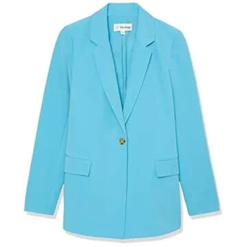 Blake Long Blazer - Stylish Ocean Blue Blazer for Women