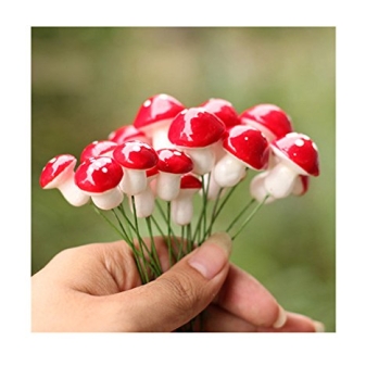 UTENEW Cute Mushroom Miniatures for Fascinating Crafts