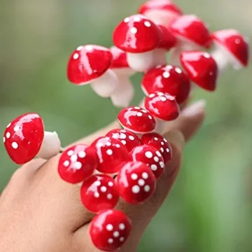 UTENEW Cute Mushroom Miniatures for Fascinating Crafts