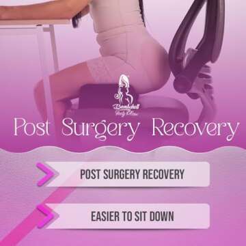 BBL Pillow After Surgery with Urinal Sitting Brazilian ButtLift Pillow - BBL Butt Pillow After Post Surgery Supplies - BBL Chair Pillow - Post Surgery Butt Cushion BBL Driving Pillow