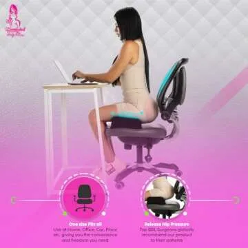 BBL Pillow After Surgery with Urinal Sitting Brazilian ButtLift Pillow - BBL Butt Pillow After Post Surgery Supplies - BBL Chair Pillow - Post Surgery Butt Cushion BBL Driving Pillow