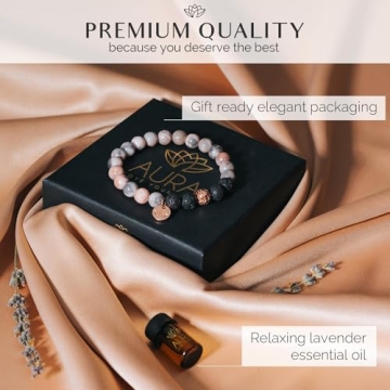 Lava Rock Essential Oil Diffuser Bracelet for Women