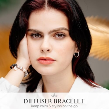 Lava Rock Essential Oil Diffuser Bracelet for Women