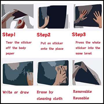 Chalkboard Stickers Self Adhesive Easy to Use for Decor