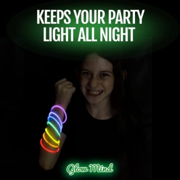 100 Ultra Bright Glow Sticks - Party Must-Have Pack