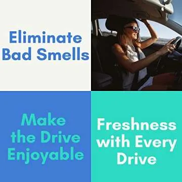 Air Jungles Flora Bliss Scent Car Air Freshener Clip, 6 Vent Clips, 4ml Each, Long Lasting Air Freshener, Up to 180 Days Car Refresher Odor Eliminator