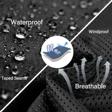 Ourcan Rain Suits for Men Waterproof Rain Gear Breathable Rain Coats Hooded Rain Jacket Pants