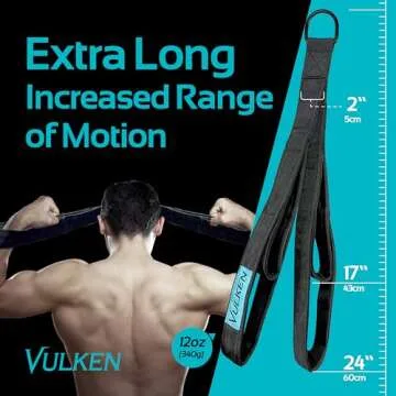 Vulken Tricep Rope Cable Attachment. 24 Inch & 17 Inch Two Lengths Built in One Pull Down Rope. Triceps Extension Straps Gym Equipment. Home Workout Handles for Resistance Bands.