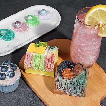 NiHome Edible Food-Grade Glimmer Powder Glitter Luster Dust Metallic Food Decorating Sprinkle Glimmery Dust for Drink Wine Beverage Cake Candy Dessert Bakery Restaurant Vegan (0.18oz/5g, Girl Pink)