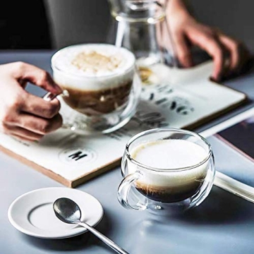 BOQO Double Walled Glass Coffee Cups for Any Drink