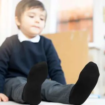 Cooraby 15 Pack Kids' Half Cushion Low Cut Athletic Ankle Socks Boys Girls Ankle Socks