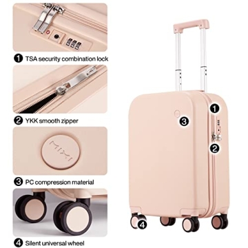 Lightweight Carry on Luggage with TSA Lock & Wheels