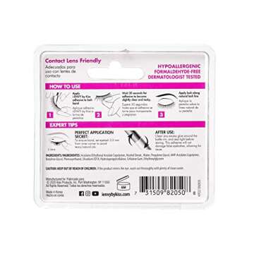 i-Envy by KISS Super Strong Hold 3D Strip Lash Glue, Waterproof Brush-On False Eyelash Adhesive, Lat...