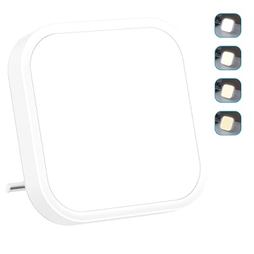 qoosseine Light Therapy Lamp, 10000 Lux UV-Free Therapy Light with 4 Brightness Levels, 4 Color Temp...