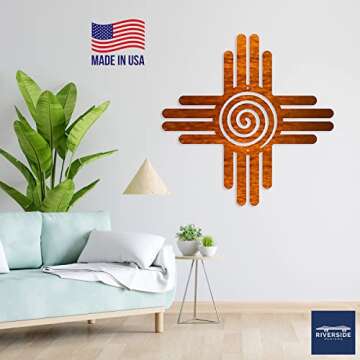 Zia Sun Metal Wall Art - Stylish Outdoor Decor Piece