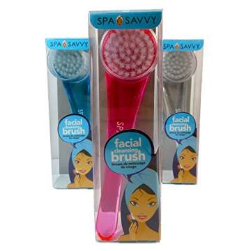 2 Pc Exfoliating Soft Bristle Facial Cleansing Brush