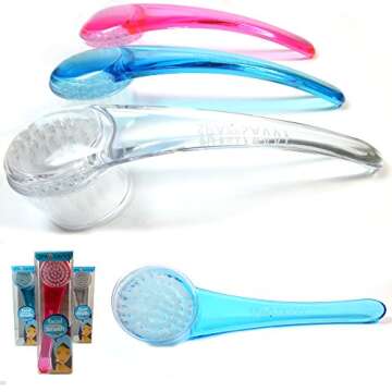 2 Pc Exfoliating Soft Bristle Facial Cleansing Brush