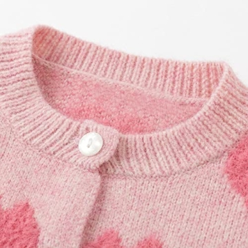 Simplee Kids Baby Sweater - Cable-Knit Pink Cardigan 3M-5T
