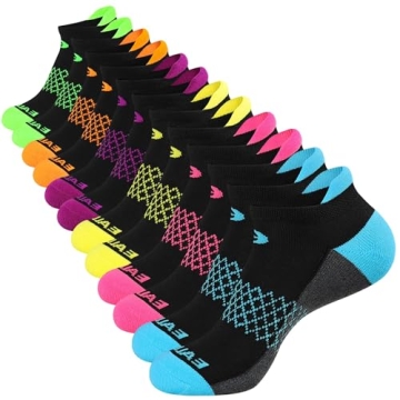 Cushioned Ankle Running Socks - 6 Pairs for Women