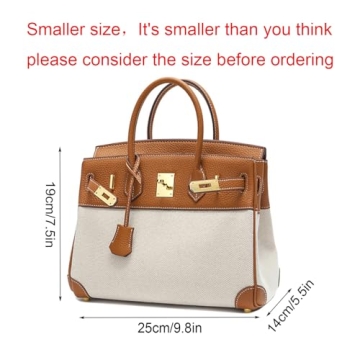 JOTOUCH Leather Canvas Satchel Tote Bag for Women