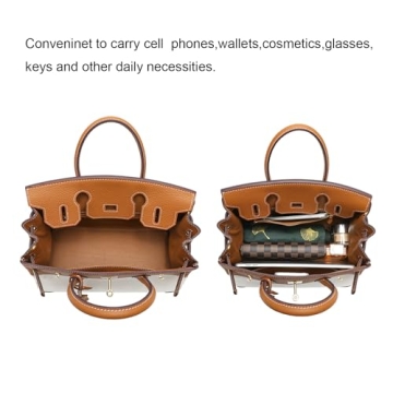 JOTOUCH Leather Canvas Satchel Tote Bag for Women