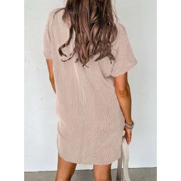 Acelitt Summer Dress - Trendy Loose T-shirt Mini Dress