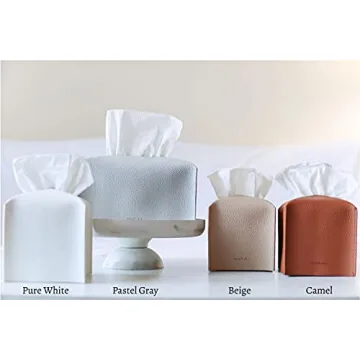 Elegant PU Leather Tissue Box Cover Holder for Home & Office