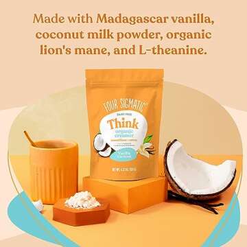 Four Sigmatic Vanilla Coconut Coffee Creamer - Enjoy Healthier Coffee