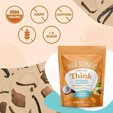 Four Sigmatic Vanilla Coconut Coffee Creamer - Enjoy Healthier Coffee