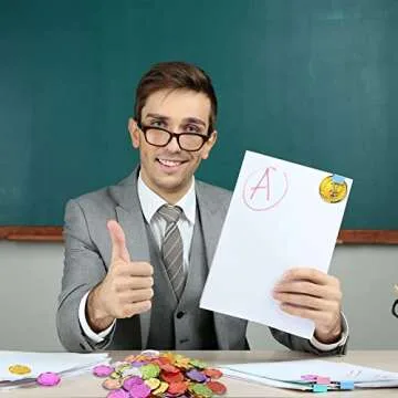 Civaner 100 Pcs Caught Being Good Coins Kids Behavior Tokens Classroom Behavior Incentives Coin Smile Face Reward Tokens for Kids(Smile Face)