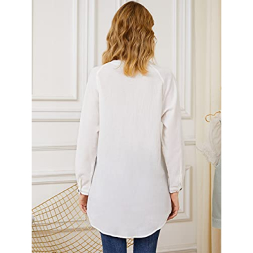 Stylish Auxo Women's Henley Button Down Shirt Dress