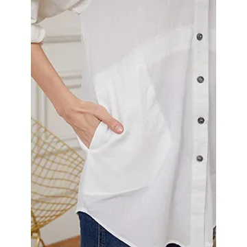 Stylish Auxo Women's Henley Button Down Shirt Dress