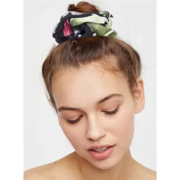 Jaciya 18 Pack Cute Chiffon Hair Scrunchies for Women