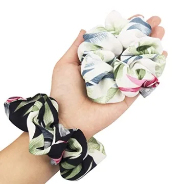 Jaciya 18 Pack Cute Chiffon Hair Scrunchies for Women