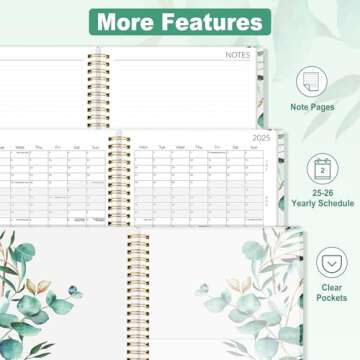 2025-2026 SUNEE Monthly Planner with Bonus Pages