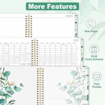 2025-2026 SUNEE Monthly Planner with Bonus Pages