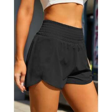 BMJL Women's High Waisted Running Shorts