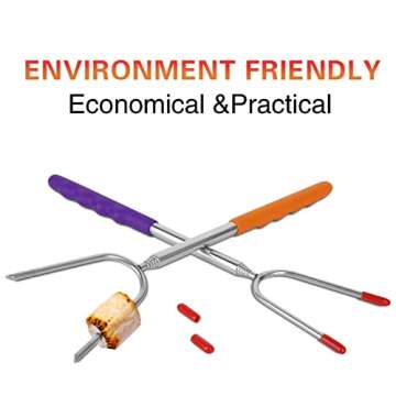 Briout 45" Marshmallow Roasting Sticks for Family Fun