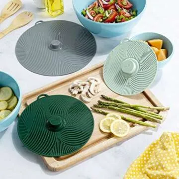 Goodful Universal Silicone Lids - Eco-Friendly Kitchen Covers