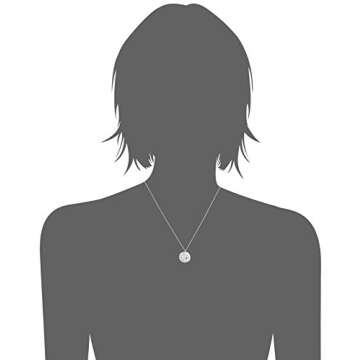 Amazon Essentials Sterling Silver "Go in the Direction Of Your Dreams" with Compass Pendant Necklace, 18" (previously Amazon Collection)