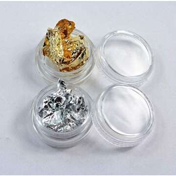 12 Boxes Gold Silver Copper Rainbow Foil Paillette Chip Foil Nail Glitter Nail Art Design Decoration