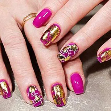 12 Boxes Gold Silver Copper Rainbow Foil Paillette Chip Foil Nail Glitter Nail Art Design Decoration