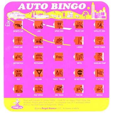 Engage Kids with Regal Travel Bingo Game for Road Trips