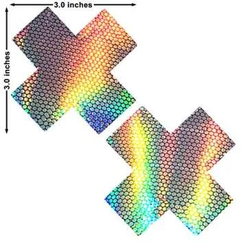 Neva Nude Liquid Party X Factor Nipztix Pasties Nipple Covers for Festivals, Raves, Parties, Lingerie and More, Medical Grade Adhesive, Waterproof and Sweatproof, Made in USA