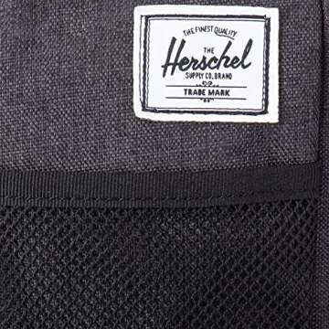 Herschel Sinclair Cross Body Bag, Black Crosshatch, Large