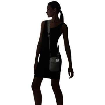 Herschel Sinclair Cross Body Bag, Black Crosshatch, Large