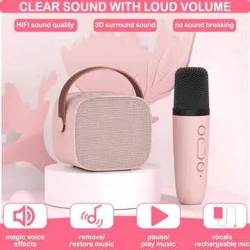 Mini Karaoke Machine for Kids & Adults - Perfect Gift
