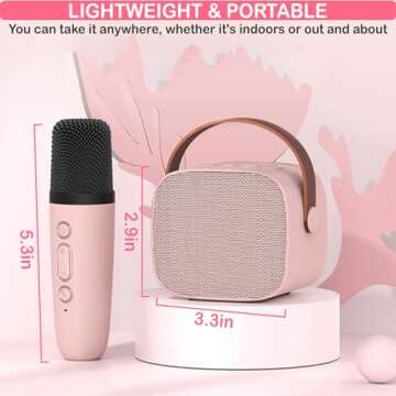 Mini Karaoke Machine for Kids & Adults - Perfect Gift