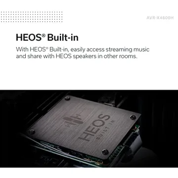 8K UHD Denon AVR-X4800H Receiver with Bluetooth and Wi-Fi