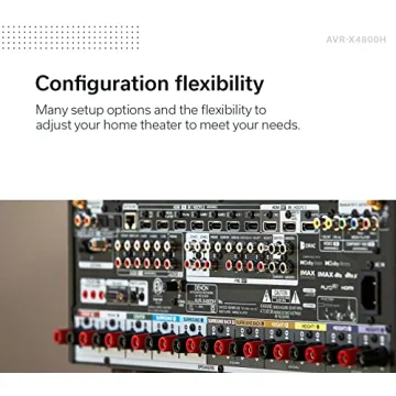 8K UHD Denon AVR-X4800H Receiver with Bluetooth and Wi-Fi